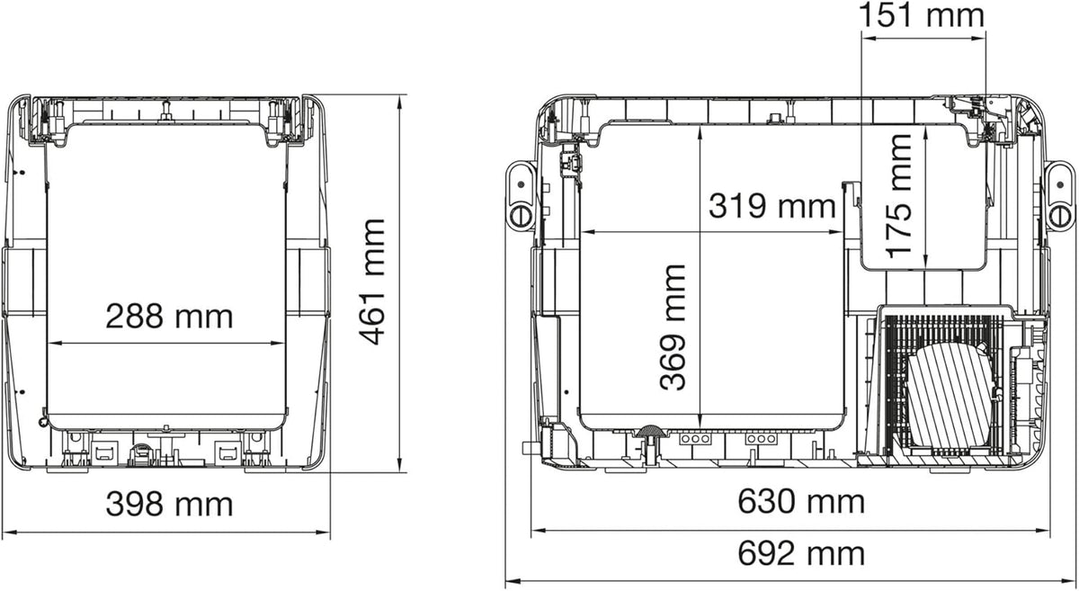 2026 DOMETIC CFX 40 Kompressor-Kühlbox, 38 Liter, 12/24 V und 230 V für Auto, LKW, Boot, Wohnmobil und Steckdose, mit USB Anschluss