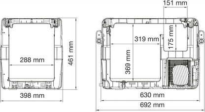 2026 DOMETIC CFX 40 Kompressor-Kühlbox, 38 Liter, 12/24 V und 230 V für Auto, LKW, Boot, Wohnmobil und Steckdose, mit USB Anschluss