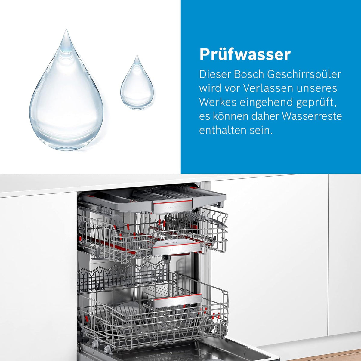 2026 Bosch SPS4HMI61E Serie 4 Freistehender Geschirrspüler / E / 45 cm / Edelstahl / 76 kWh/100 Zyklen / 10 MGD / SuperSilence / Extra Trocknen / VarioSchublade / Home Connect