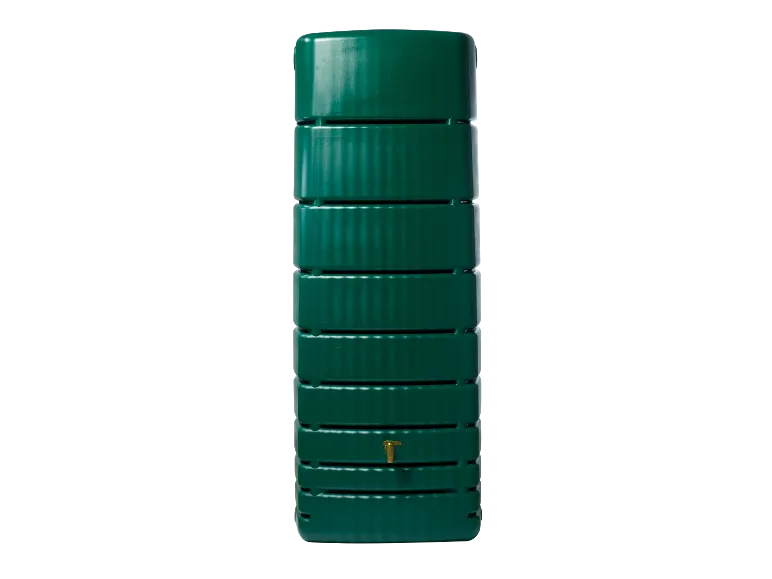 2026 4rain Regentonne »SLIM«, 650 Liter Volumen, inklusive Auslaufhahn und Windsicherung