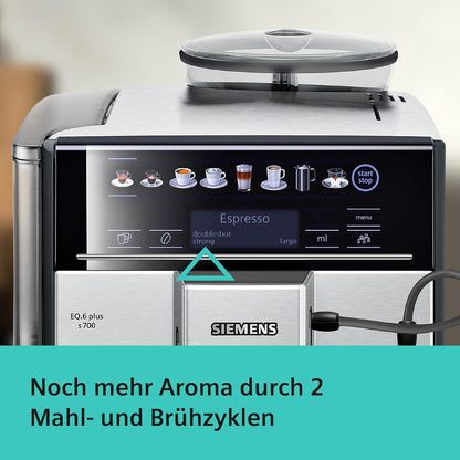 2026 Siemens EQ.6 Plus S700 Kaffeevollautomat TE657503DE