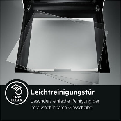 2026 AEG Einbaubackofen – Serie 5 Ringheißluft: Gleichmäßige Garergebnisse auf 3 Ebenen – Pyrolyse Selbstreinigung – 25 Automatikprogramme – LED-Touchdisplay – Schnellaufheizung – Schwarz – BPE53516AB