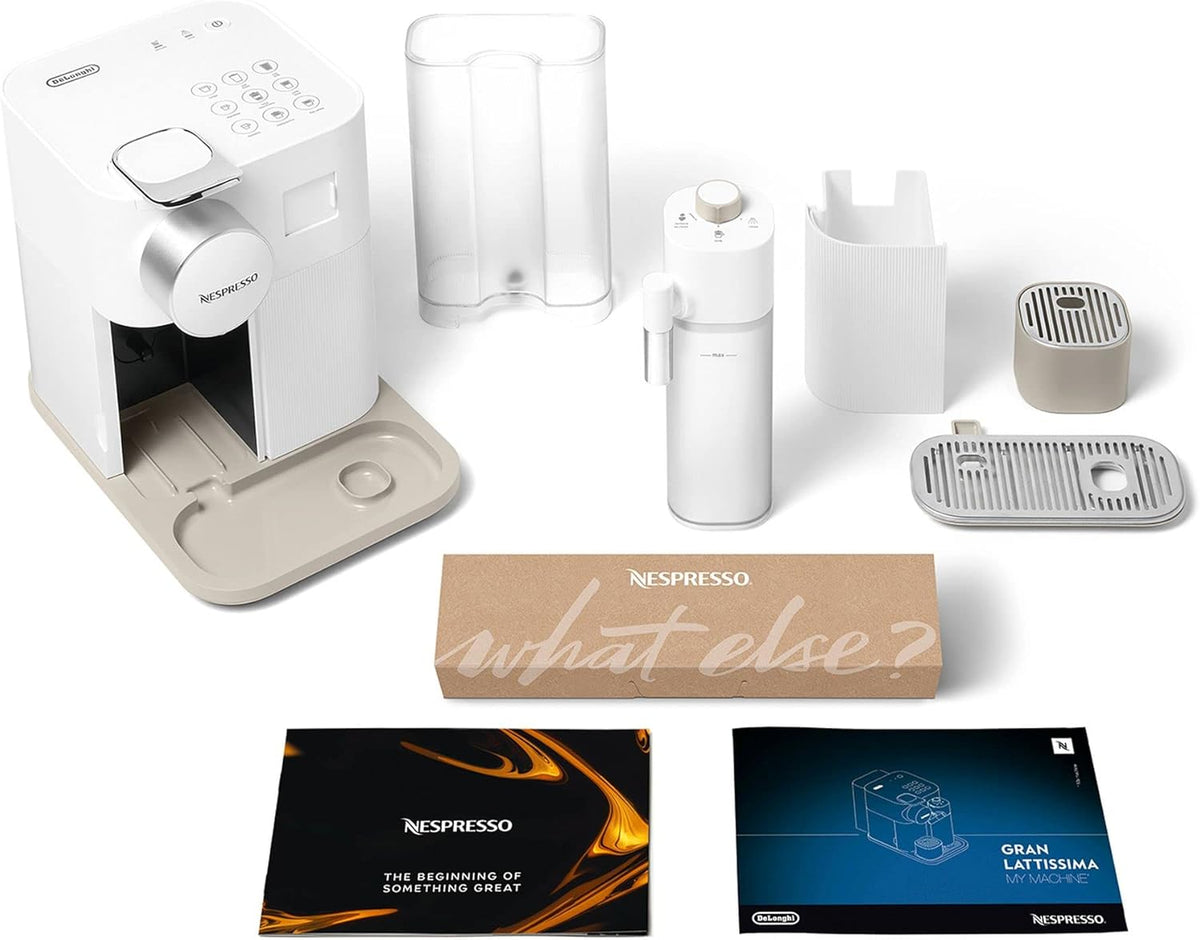 2026 Nespresso De'Longhi EN640.W Gran Lattissima Kaffeekapselmaschine mit automatischem Milchsystem,19 Bar Druck, 1400W,Weiß