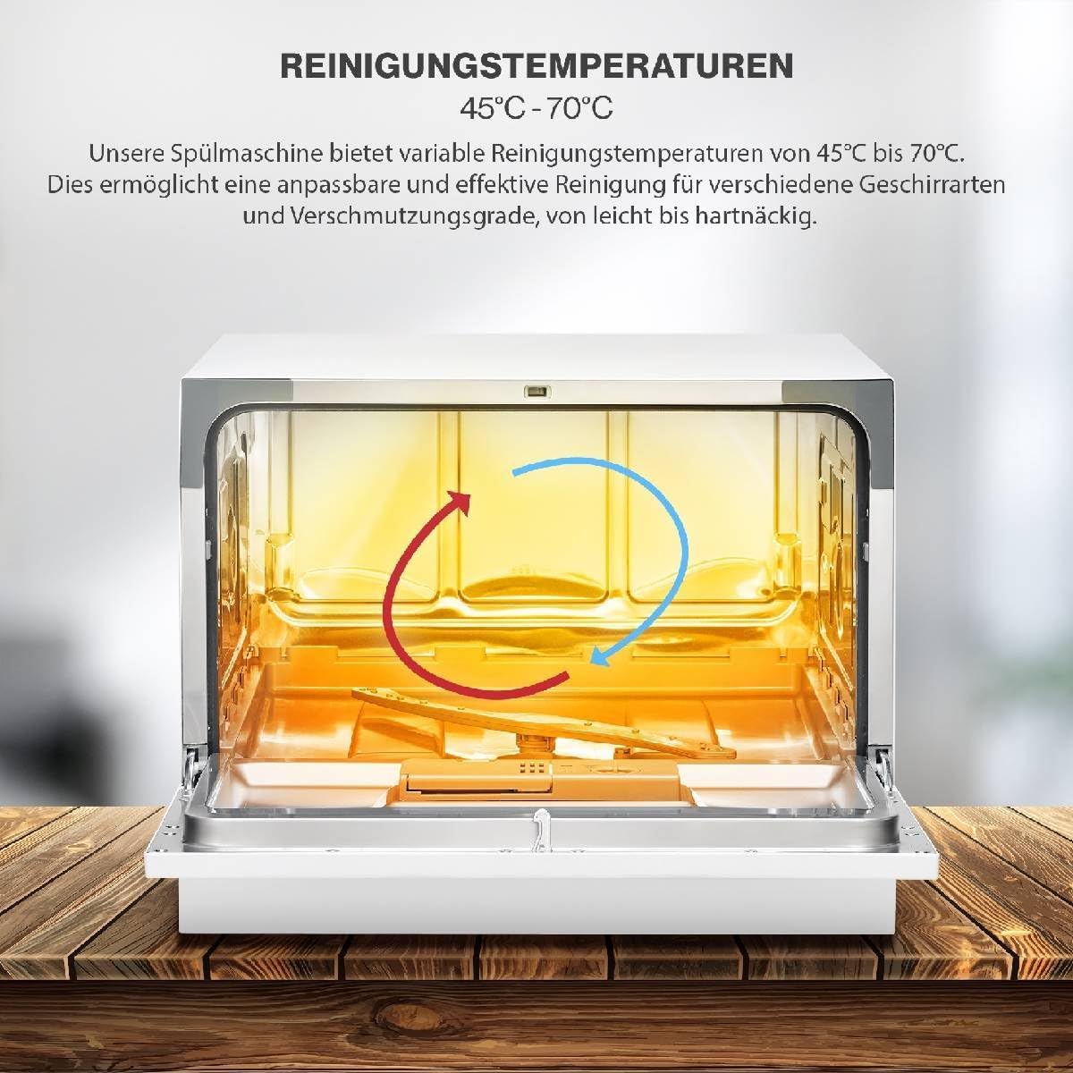 2026 Bomann Mini Geschirrspüler mit Wasseranschluss | inkl. Schlauch | Tisch Geschirrspüler leise | Mini Spülmaschine für kleine Küchen/Camping | Spülmaschine klein m. Überlaufsicherung | TSG 7405 schwarz