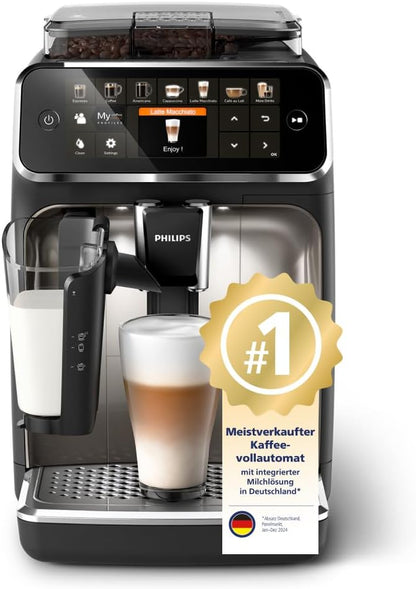 2026 Philips Serie 5400 Kaffeevollautomat - Genießen Sie 12 Getränke, schnell reinigendes LatteGo, intuitives TFT-Display, anpassbare Kaffeeeinstellungen, erstklassiges Küchendesign (EP5441/50)