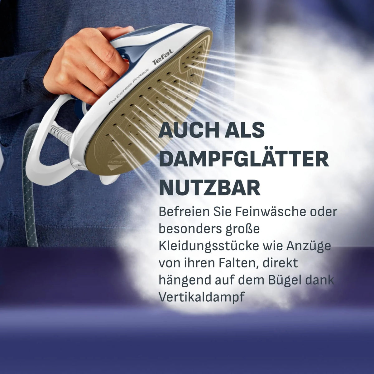 2026 Tefal Pro Express Protect Dampfbügelstation mit 7,6 Bar Dampfdruck für faltenfreies Bügeln und sanfte Textilpflege