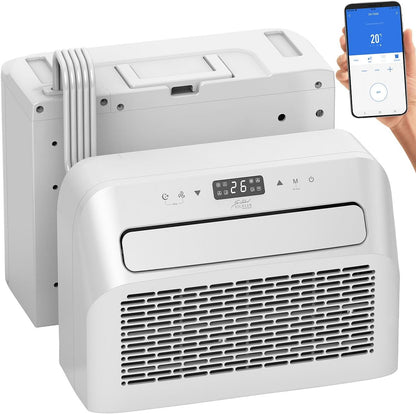 2026 Sichler Haushaltsgeräte Mobiles Klimagerät: Mobile Split-Klimaanlage, Entfeuchterfunktion, WLAN & App, 5.000 BTU/h (Klimaanlage Wohnwagen, Mini Split Klimaanlage, Klima Splitgerät Bohren)