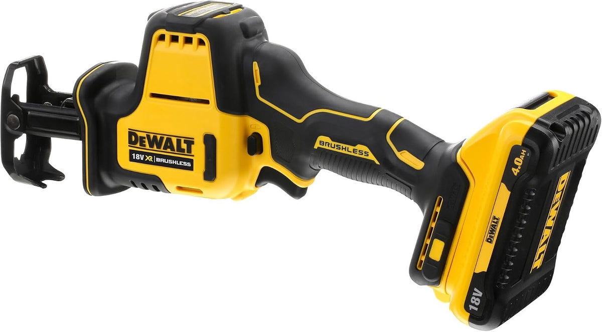 2026 Dewalt 18 Volt Akku Kompakt-Säbelsäge DCS369NT (bürstenloser Motor, elektronische Hubzahlregulierung, werkzeugloser Blattwechsel, mit LED-Licht, inkl. TSTAK-Box II, Lieferung ohne Akku und Ladegerät)
