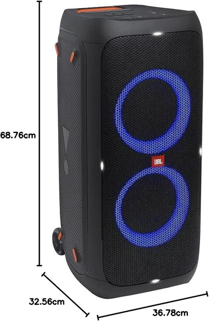 2026 JBL PartyBox 710 - Schwarz – Trag - und rollbarer Bluetooth Party-Lautsprecher mit Lichteffekten – Spritzwassergeschützte, mobile Musikbox
