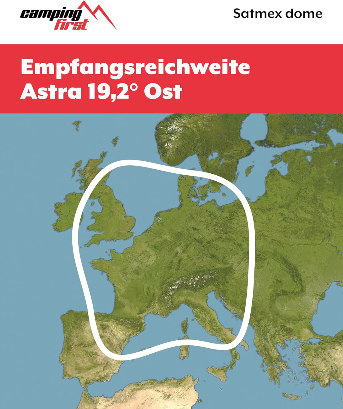 2026 Satmex Dome – Mobile vollautomatische Sat-Antenne – Weiß