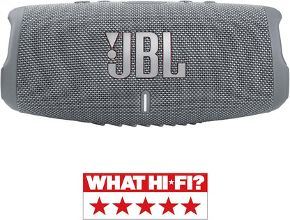 2026 JBL Charge 5 Bluetooth-Lautsprecher in Schwarz – Wasserfeste, portable Boombox mit integrierter Powerbank – Eine Akku-Ladung für bis zu 20 Stunden kabellosen Musikgenuss