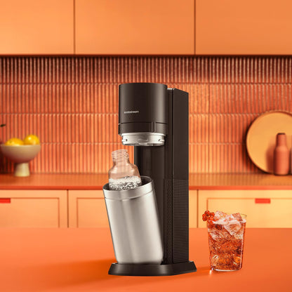 2026 SodaStream Wassersprudler DUO mit 2x Quick-Connect CO2-Zylinder| inkl. 2x 1L Glasflasche und 2x 1L FUSE Kunststoffflasche (spülmaschinengeeignet) |