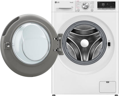 2026 LG F4WV7080, Klasse A, Frontlader-Waschmaschine 8 kg, 1400 U/Min, AI Direct Drive, Wi-Fi, Tiefenreinigung mit Dampf, Groe Kapazitt, TRIPLE A, Auentür aus Sicherheitsglas, 62 x 60 x 85 cm Wei