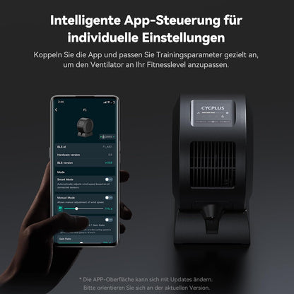 2026 CYCPLUS Smart Fahrradventilator, BLDC-Motor, Bluetooth & ANT+