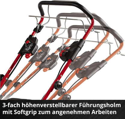 2026 Einhell Akku-Rasenmher GE-CM 36/47 S HW Li Kit Power X-Change (36 V, 47 cm Schnittbreite, bis 700 m, Brushless, Radantrieb, 75 L Fangkorb, inkl. 4x 4,0 Ah + 2x Twincharger)