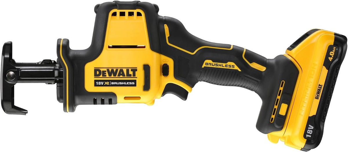 2026 Dewalt 18 Volt Akku Kompakt-Säbelsäge DCS369NT (bürstenloser Motor, elektronische Hubzahlregulierung, werkzeugloser Blattwechsel, mit LED-Licht, inkl. TSTAK-Box II, Lieferung ohne Akku und Ladegerät)