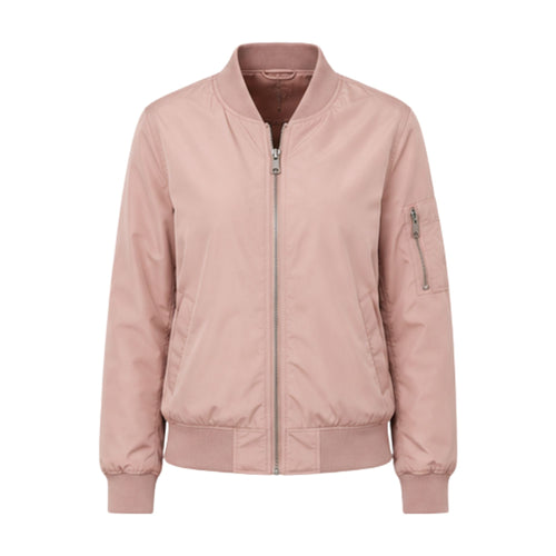 Damen Bomberjacke mit Stehkragen und Reißverschluss