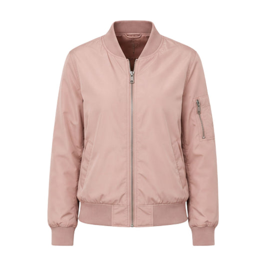 Damen Bomberjacke mit Stehkragen und Reißverschluss