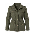 Damen Parka mit Tunnelzug, Pattentaschen und Kapuze