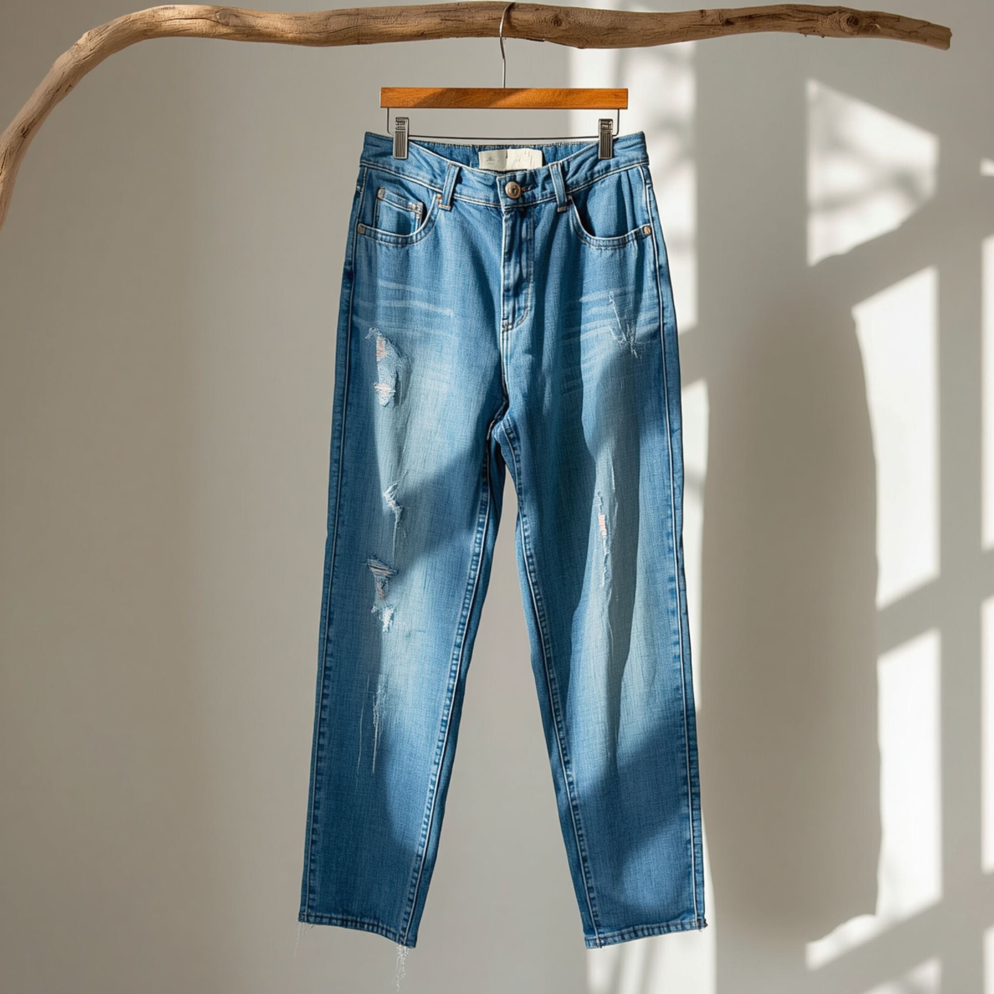 Damen Wide-Leg-Jeans mit hoher Taille