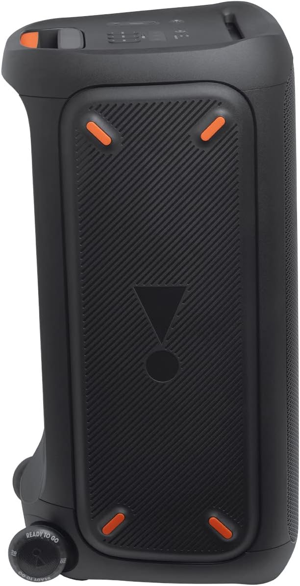 2026 JBL PartyBox 710 - Schwarz – Trag - und rollbarer Bluetooth Party-Lautsprecher mit Lichteffekten – Spritzwassergeschützte, mobile Musikbox