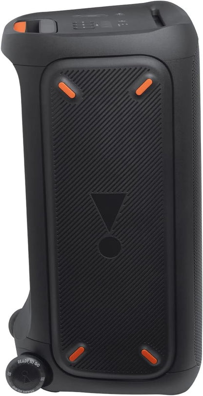 2026 JBL PartyBox 710 - Schwarz – Trag - und rollbarer Bluetooth Party-Lautsprecher mit Lichteffekten – Spritzwassergeschützte, mobile Musikbox
