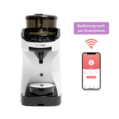 2026 Easybaby Milk Maker - Automatischer Flaschenzubereiter - die Perfekte Babyflasche auf Knopfdruck, Flaschenwärmer, Bedienung mit dem Smartphone
