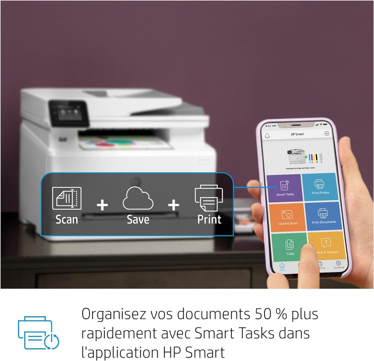 2026 HP Color LaserJet Pro MFP 3302fdwg Multifunktions-Farblaserdrucker, Fax, Automatischer beidseitiger Druck, Touchscreen, Wi-Fi, Ethernet, USB, HP Wolf Pro Security