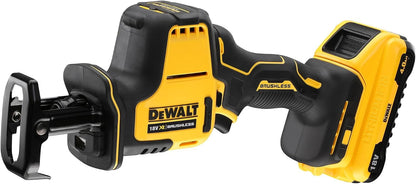 2026 Dewalt 18 Volt Akku Kompakt-Säbelsäge DCS369NT (bürstenloser Motor, elektronische Hubzahlregulierung, werkzeugloser Blattwechsel, mit LED-Licht, inkl. TSTAK-Box II, Lieferung ohne Akku und Ladegerät)