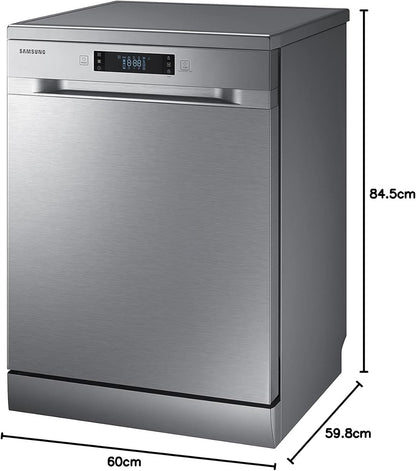 2026 Samsung DW60M6050FS Geschirrspüler, freistehend, 14 Gedecke, A++, Edelstahl, maximal 60 cm, berührungsempfindliche Tasten, LED