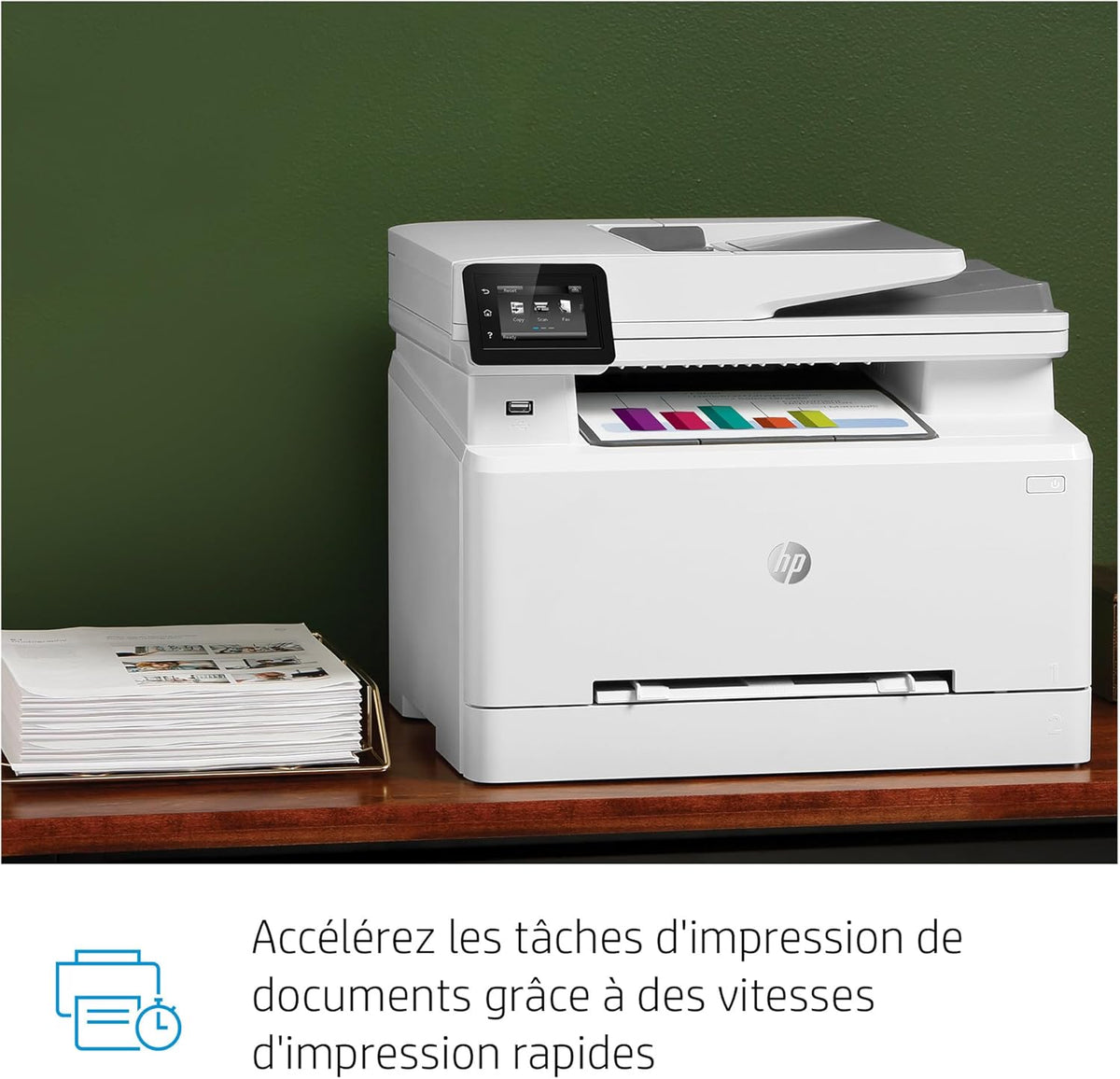 2026 HP Color LaserJet Pro MFP 3302fdwg Multifunktions-Farblaserdrucker, Fax, Automatischer beidseitiger Druck, Touchscreen, Wi-Fi, Ethernet, USB, HP Wolf Pro Security