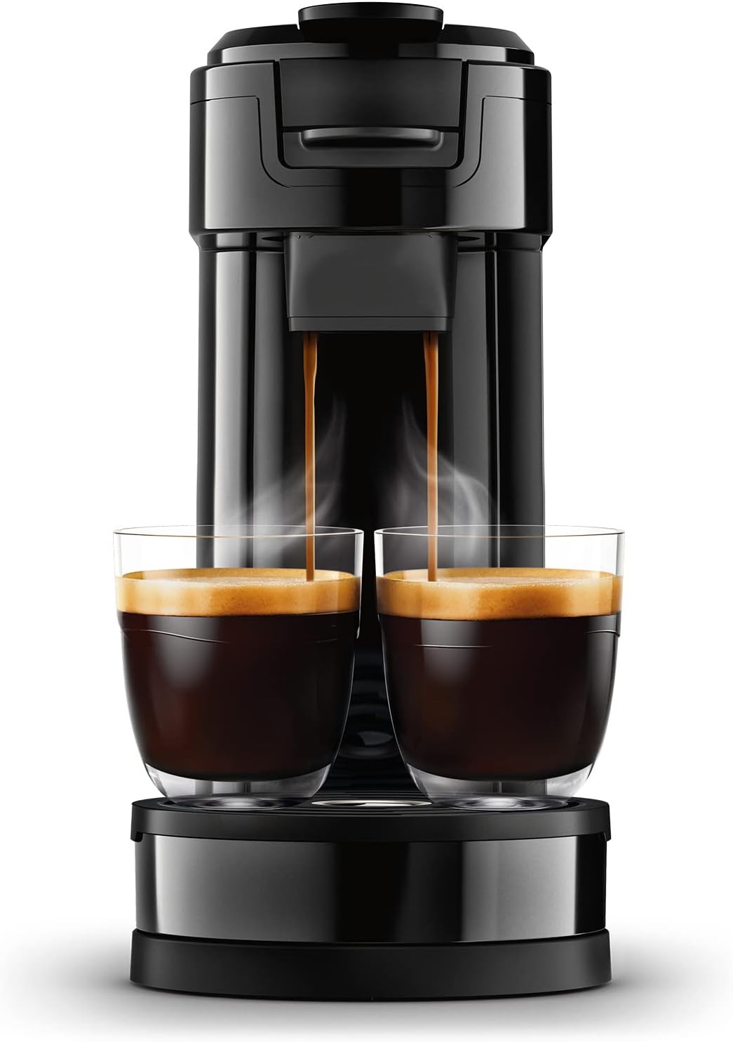 2026 Philips Senseo Switch Pad- und Filterkaffeemaschine, 2-in-1-Brühtechnologie, 1-Liter-Wasserbehälter, 7 Tassen in einem Durchgang, Klavierlackschwarz (HD6592/64)