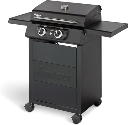 2026 Enders Elektrogrill eCRAVE 2, mit Gussrost, Grillwagen mit viel Stauraum, SIMPLE CLEAN™ Reinigungssystem, 2 leistungsstarke Heizelemente, formstabile Garhaube mit integriertem Thermometer #97116