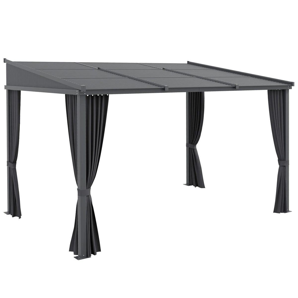2026 Outsunny Pergola Schiebedach Metallüberdachung
