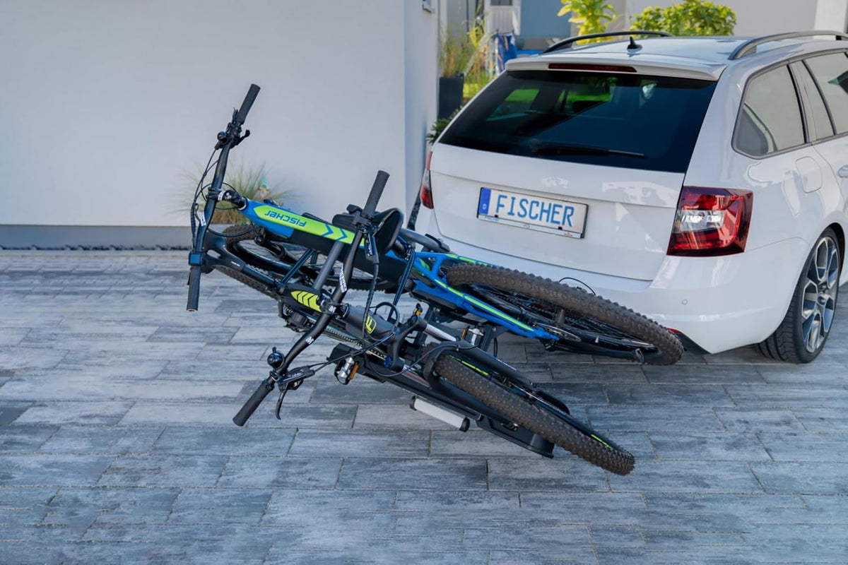 2026 Fischer Kupplungs-Fahrradträger ProlineEvo 2, für 2 Fahrräder bis 60kg Nutzlast, E-Bike geeignet, vormontiert, abschließbar, faltbar