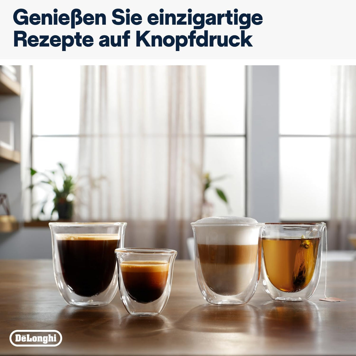 2026 De'Longhi Magnifica Evo ECAM 292.81.B Kaffeevollautomat mit LatteCrema Milchsystem, 7 Direktwahltasten für Cappuccino, Espresso und weitere Kaffeespezialitäten, 2-Tassen-Funktion, Schwarz