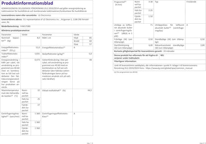 2026 LG F4WV7080, Klasse A, Frontlader-Waschmaschine 8 kg, 1400 U/Min, AI Direct Drive, Wi-Fi, Tiefenreinigung mit Dampf, Groe Kapazitt, TRIPLE A, Auentür aus Sicherheitsglas, 62 x 60 x 85 cm Wei