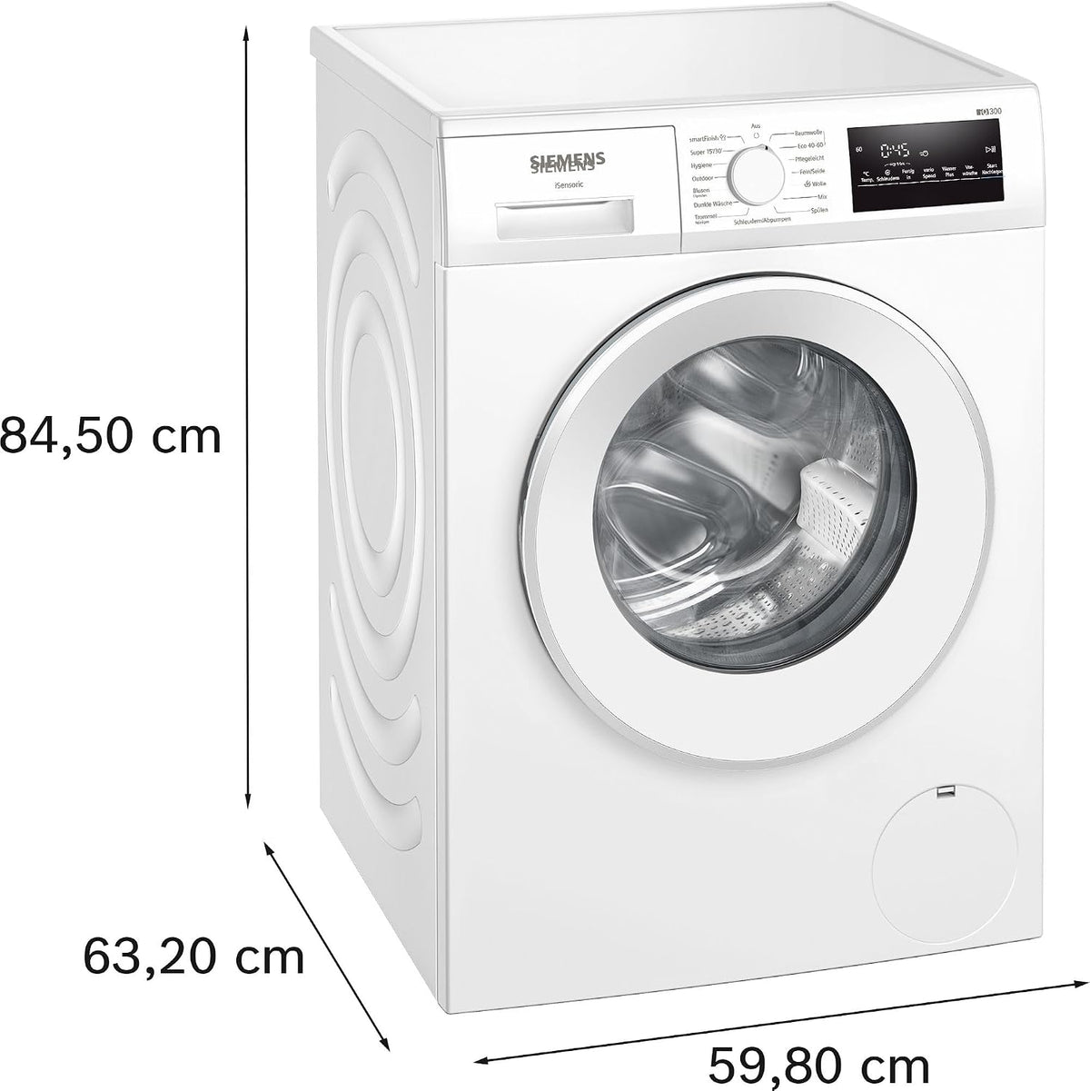 2026 Siemens iQ300 Waschmaschine 8 kg 1400 UpM smartFinish WM14N271