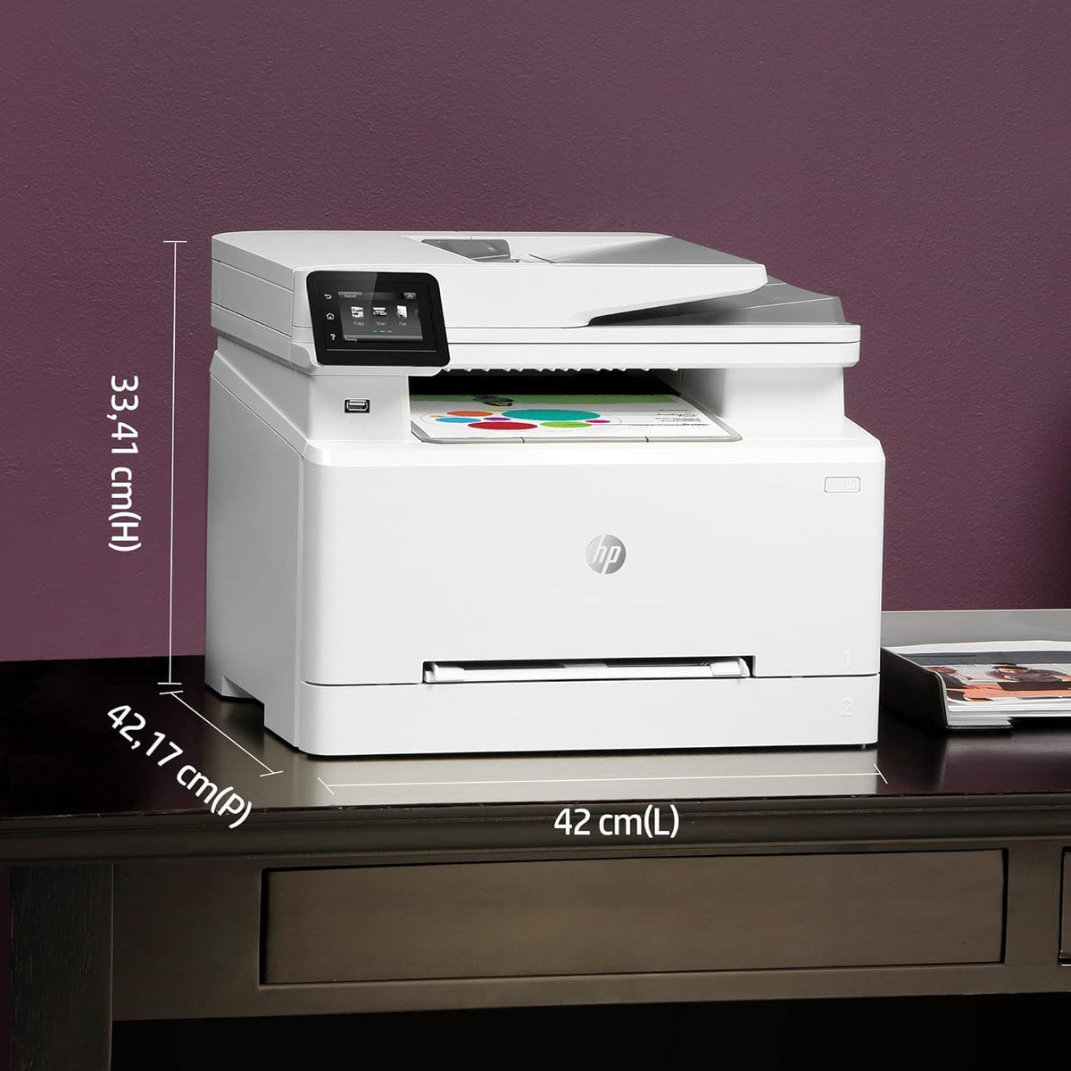 2026 HP Color LaserJet Pro MFP 3302fdwg Multifunktions-Farblaserdrucker, Fax, Automatischer beidseitiger Druck, Touchscreen, Wi-Fi, Ethernet, USB, HP Wolf Pro Security