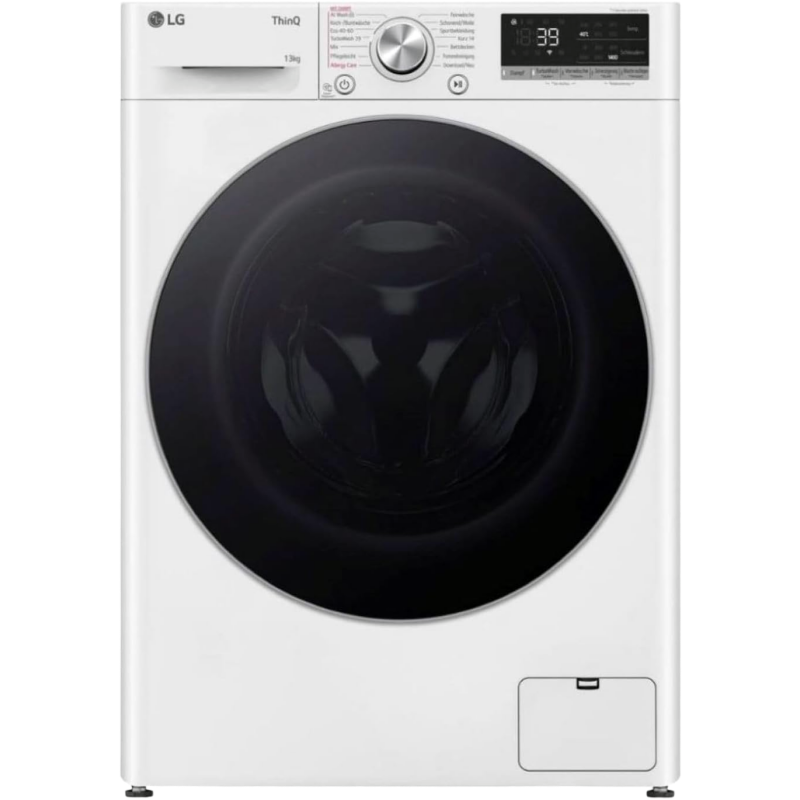 2026 LG F4WV7080, Klasse A, Frontlader-Waschmaschine 8 kg, 1400 U/Min, AI Direct Drive, Wi-Fi, Tiefenreinigung mit Dampf, Groe Kapazitt, TRIPLE A, Auentür aus Sicherheitsglas, 62 x 60 x 85 cm Wei