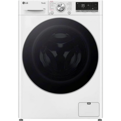 2026 LG F4WV7080, Klasse A, Frontlader-Waschmaschine 8 kg, 1400 U/Min, AI Direct Drive, Wi-Fi, Tiefenreinigung mit Dampf, Groe Kapazitt, TRIPLE A, Auentür aus Sicherheitsglas, 62 x 60 x 85 cm Wei