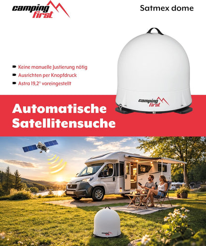 2026 Satmex Dome – Mobile vollautomatische Sat-Antenne – Weiß