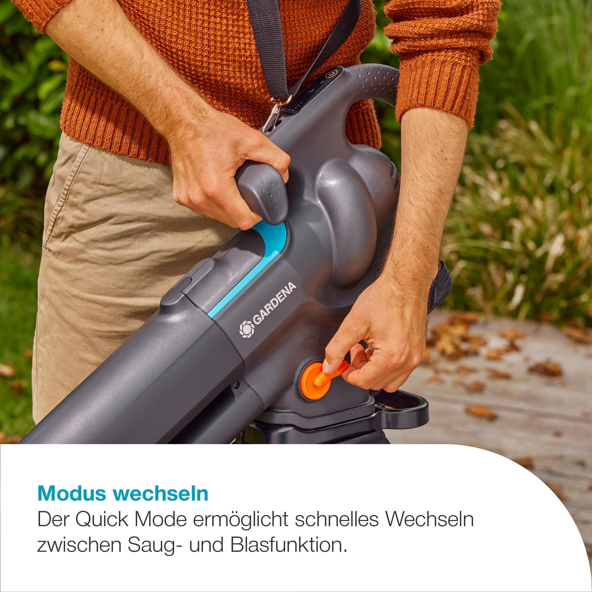 2026 Akku Laubsauger Bläser PowerJet 18V P4A Solo starker Luftstrom schneller Moduswechsel Fangsack 14895 55 Black