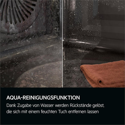 2026 AEG Einbaubackofen – Serie 5 Ringheißluft: Gleichmäßige Garergebnisse auf 3 Ebenen – Pyrolyse Selbstreinigung – 25 Automatikprogramme – LED-Touchdisplay – Schnellaufheizung – Schwarz – BPE53516AB