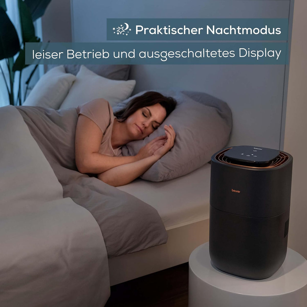 2026 Beurer LB 300 Plus Luftbefeuchter, TESTSIEGER Stiftung Warentest, mit energieeffizienter Kaltverdunstungstechnologie, farbiger Luftfeuchtigkeitsindikator, Filtertrocknungsfunktion, Räume bis ca. 45m²