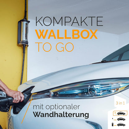 2026 Juice Booster 2 - Mobile Ladestation 22 kW, Schweizer Design, Adapter für alle Steckdosen, Typ 2 Ladekabel, automatische Adaptererkennung, wetterfest & robust