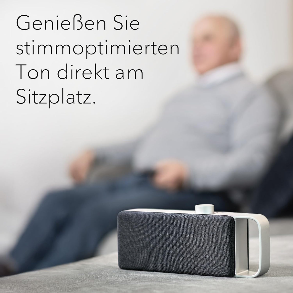 2026 faller Oskar TV Lautsprecher/Soundbar mit Clear Voice (tragbar, kabellos, einfache Bedienung, Aluminiumgehäuse)