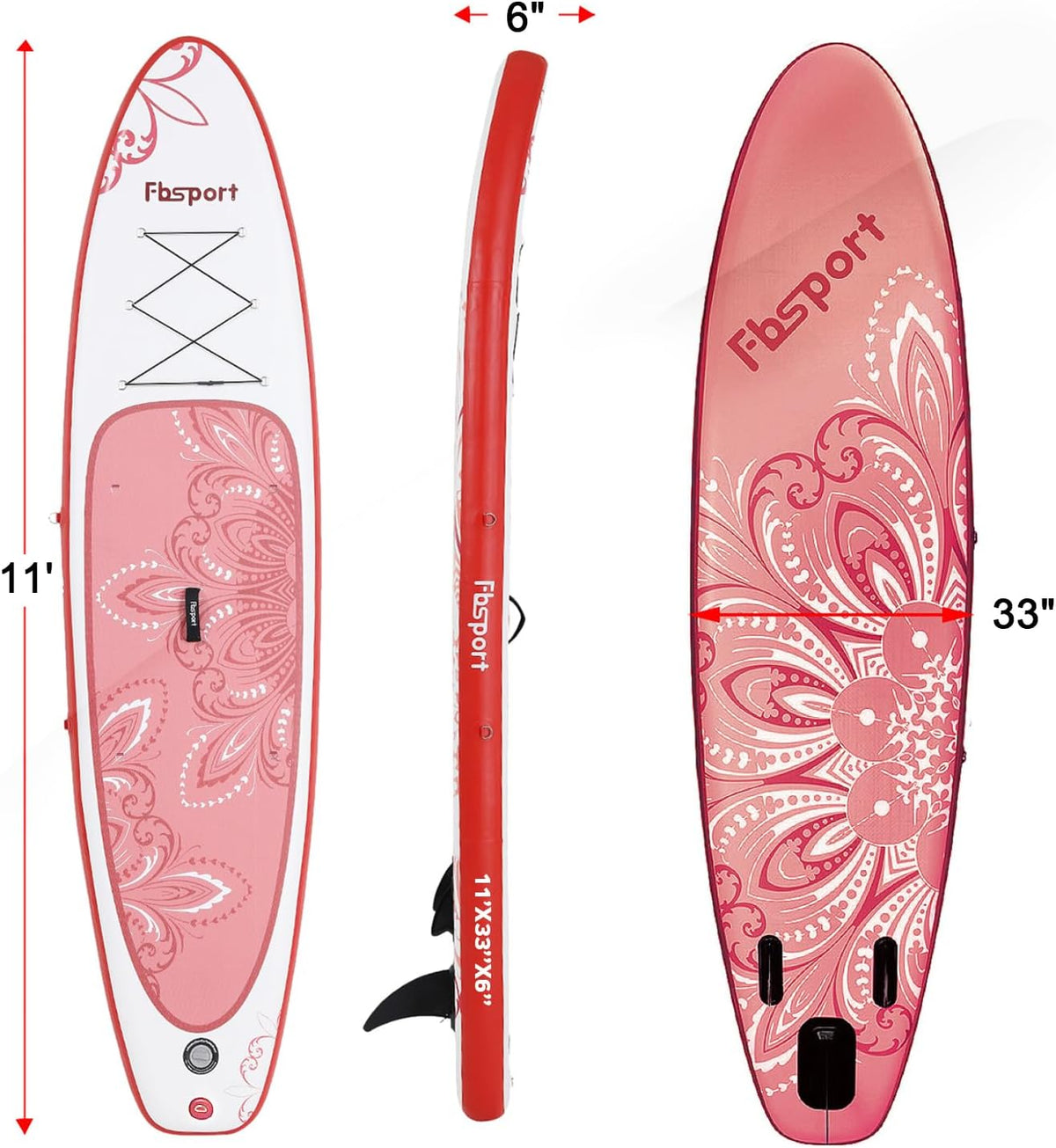 2026 Premium-Stand-Up-Paddle-Board, Yoga-Board mit strapazierfähigem SUP-Zubehör und Tragetasche | Breiter Stand, Surf-Kontrolle, rutschfestes Deck, Leine, Paddel und Pumpe für Jugendliche und Erwachsene