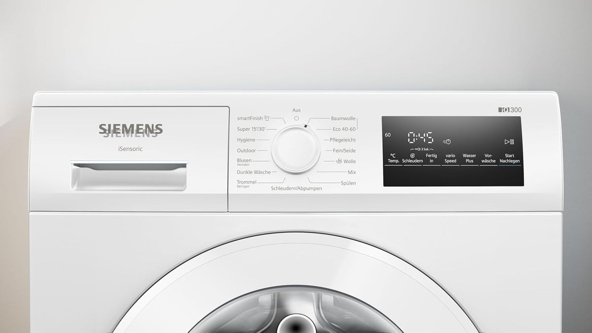 2026 Siemens iQ300 Waschmaschine 8 kg 1400 UpM smartFinish WM14N271
