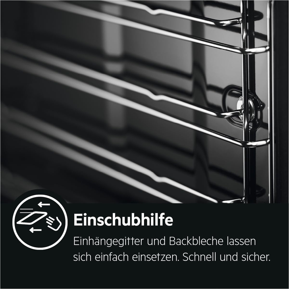 2026 AEG Einbaubackofen – Serie 5 Ringheißluft: Gleichmäßige Garergebnisse auf 3 Ebenen – Pyrolyse Selbstreinigung – 25 Automatikprogramme – LED-Touchdisplay – Schnellaufheizung – Schwarz – BPE53516AB
